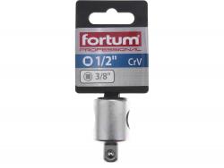 adapter hosszabbító szárhoz, 61CrV5; külső befogás: 3/8", 1/2" belső lyukkal FORTUM