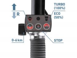 akkus talicska, 40V, Li-ion, 1db akku, 1db töltő, 6000 mAh, max.150 kg, kefementes motor