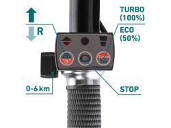 akkus talicska, 40V, Li-ion, 1db akku, 1db töltő, 6000 mAh, max.260 kg, kefementes motor