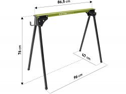 asztalosbak/festőbak összecsukható; 765 mm, max. terhelés: 450kg, festett fém