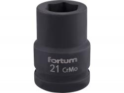 gépi (impakt) dugófej 3/4", 21mm, L 52 mm, feketített, FORTUM