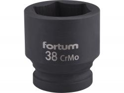 gépi (impakt) dugófej 3/4", 38mm, L 57 mm, feketített, FORTUM