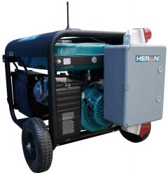 HERON 421 GREY +; háromfázisú hálózatba köthető 1 fázisú; 6,8 kVA-es vészhelyzeti áramfejlesztő, kommunikációs egységgel