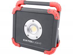 hordozható LED lámpa, 20 W, COB LED; 2000 Lm, újratölthető Li-ion akkus, 6600 mAh, IP54