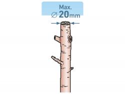 metszőolló; 190mm, mellévágó, max. 20 mm átvágás, SK5 acél penge, műanyag fogantyú